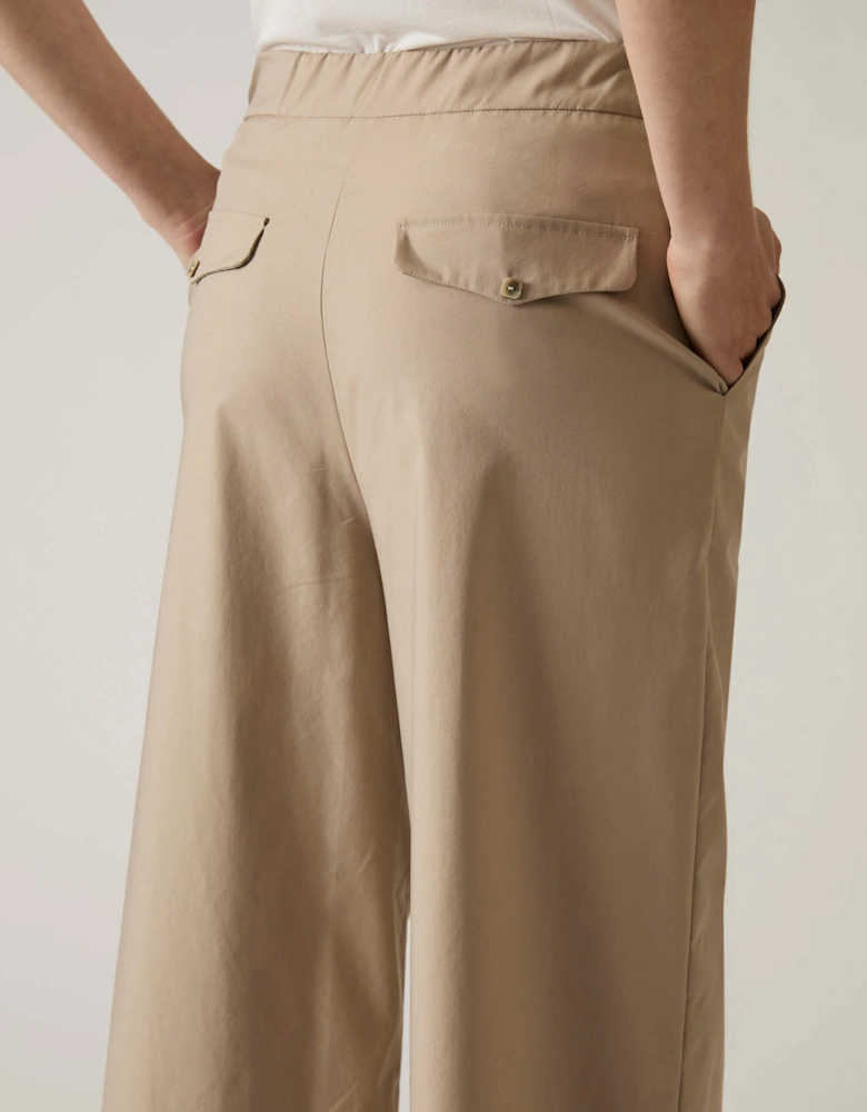 Cotton Beige Trousers