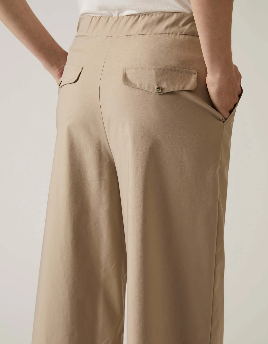Cotton Beige Trousers