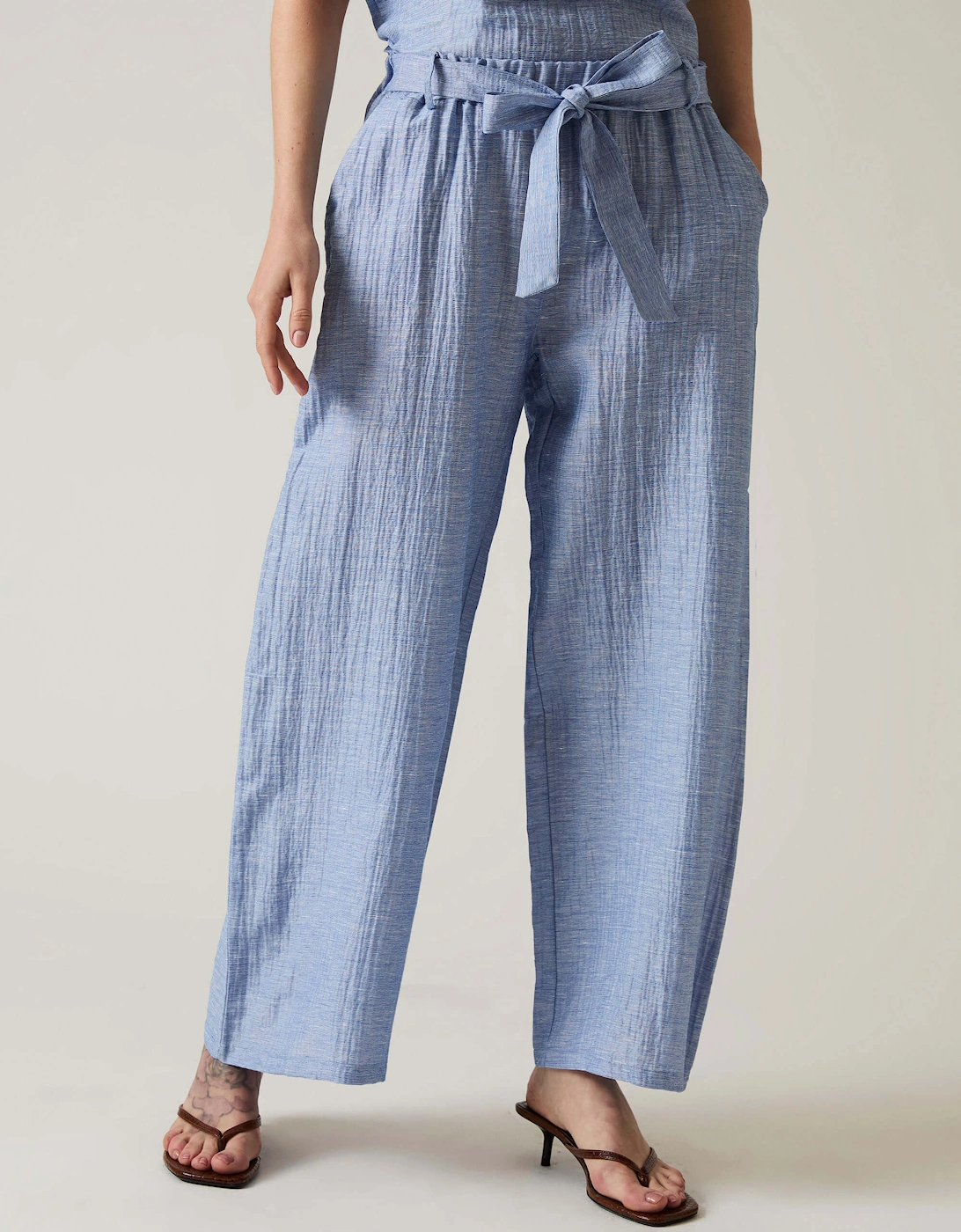 Belted Blue Trousers