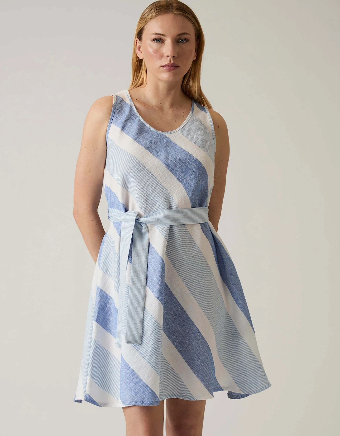 Striped Sleeveless Dress