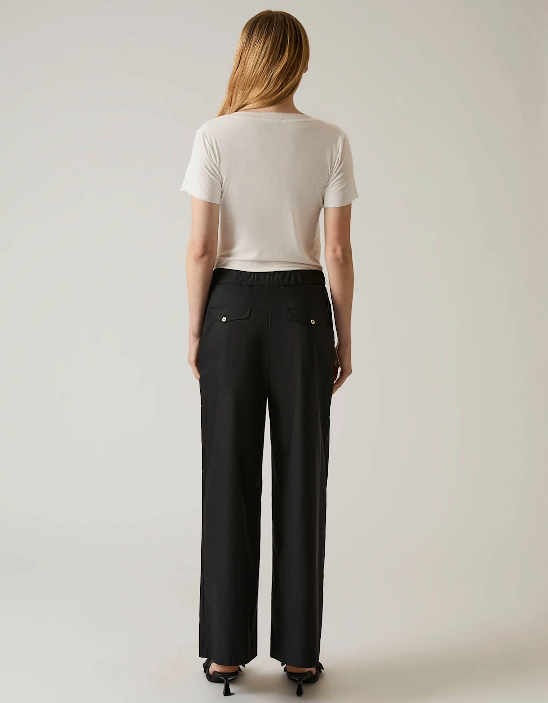 Cotton Black Trousers