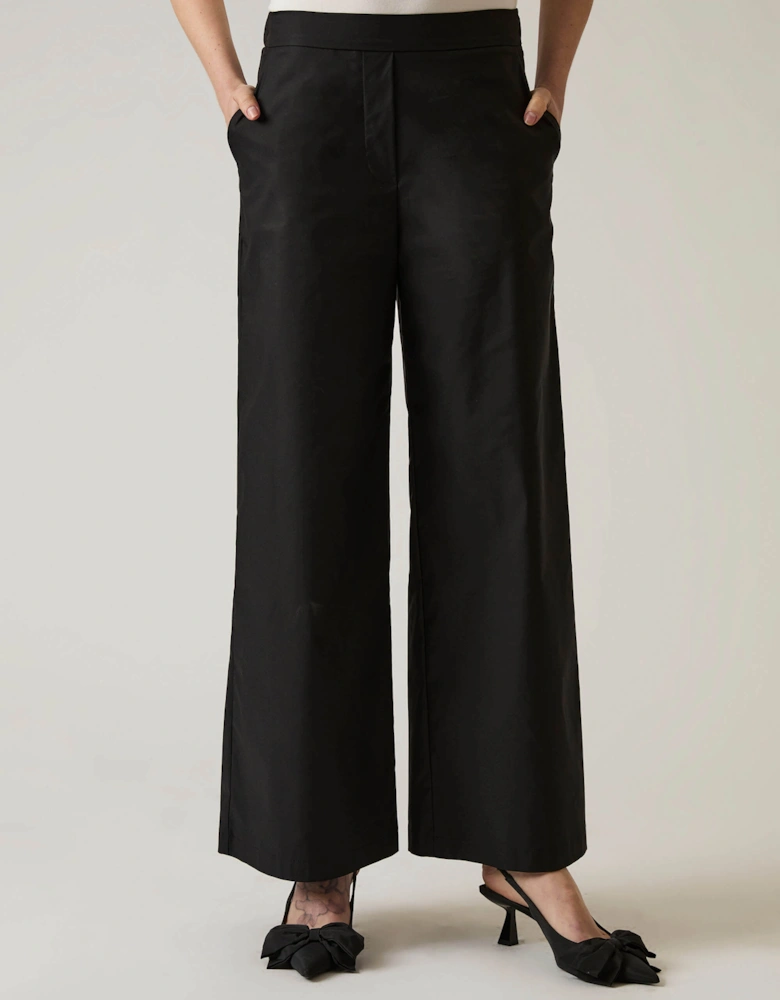 Cotton Black Trousers