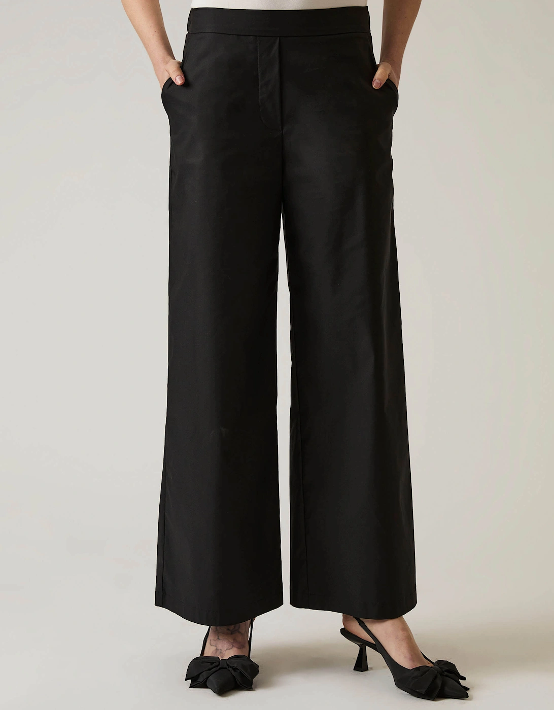 Cotton Black Trousers