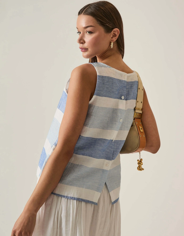 Striped Sleeveless Top