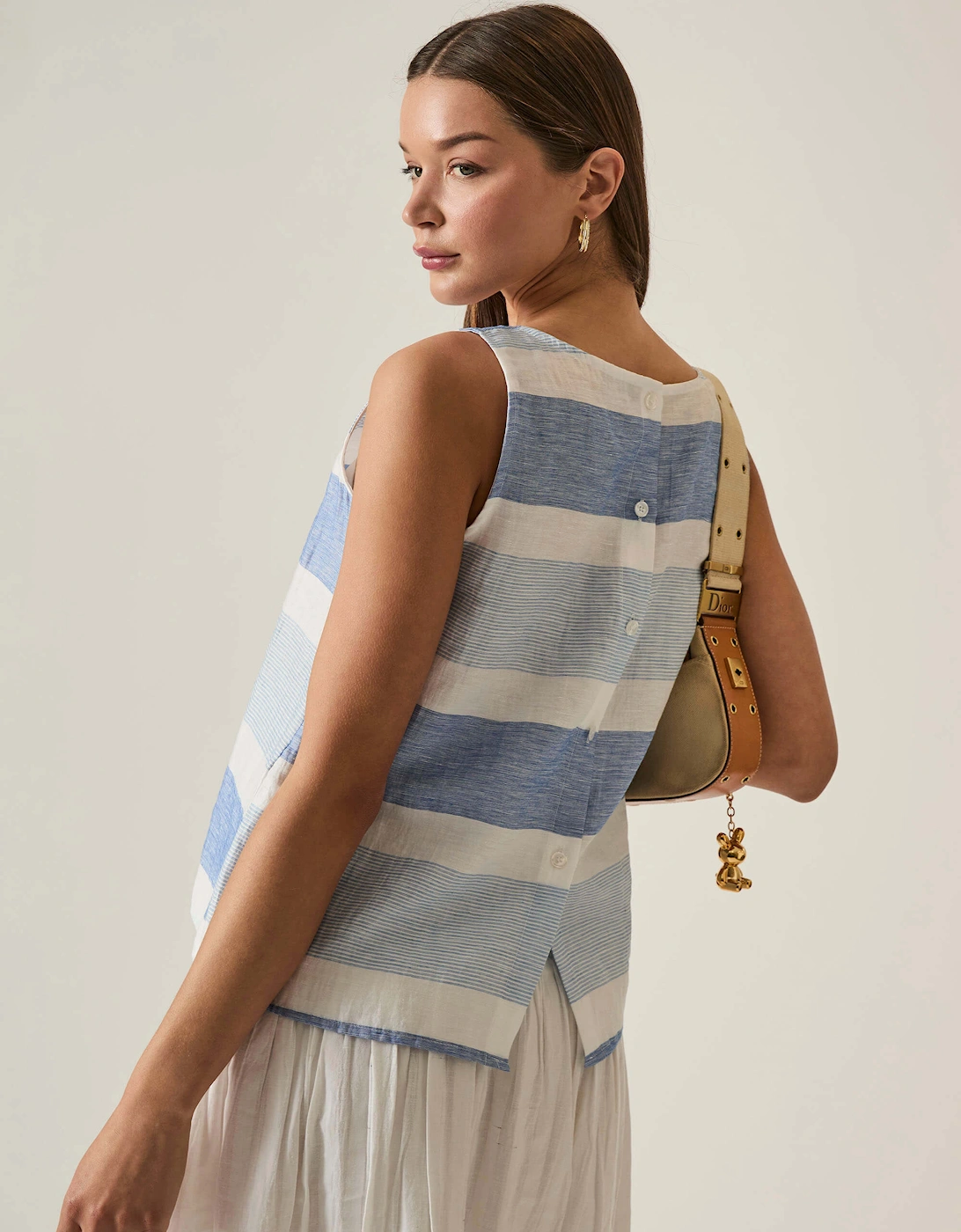 Striped Sleeveless Top