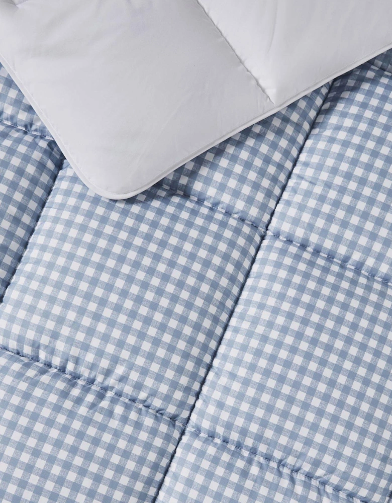 Gingham Blue 10.5 Tog Coverless Duvet Set