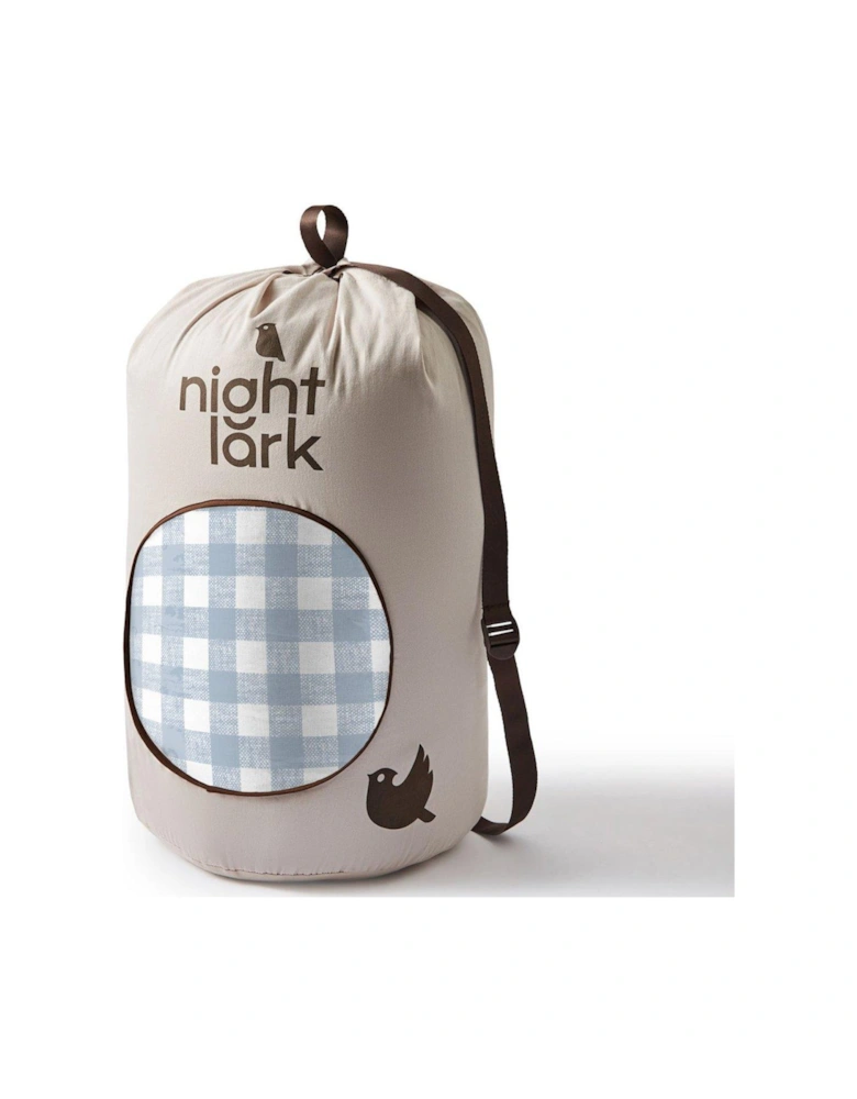 Gingham Blue 10.5 Tog Coverless Duvet Set
