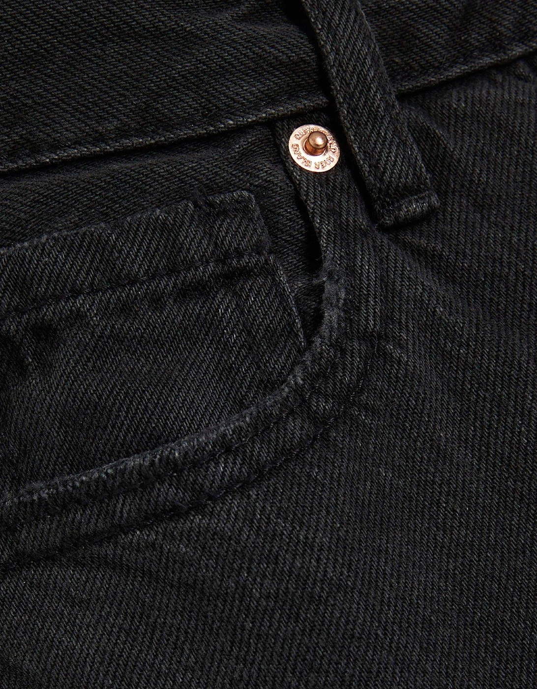 Relaxed Straight Leg Jeans - Black