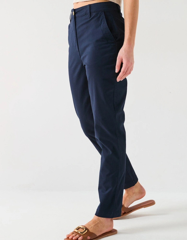 Girlfriend Chino Trousers - Navy