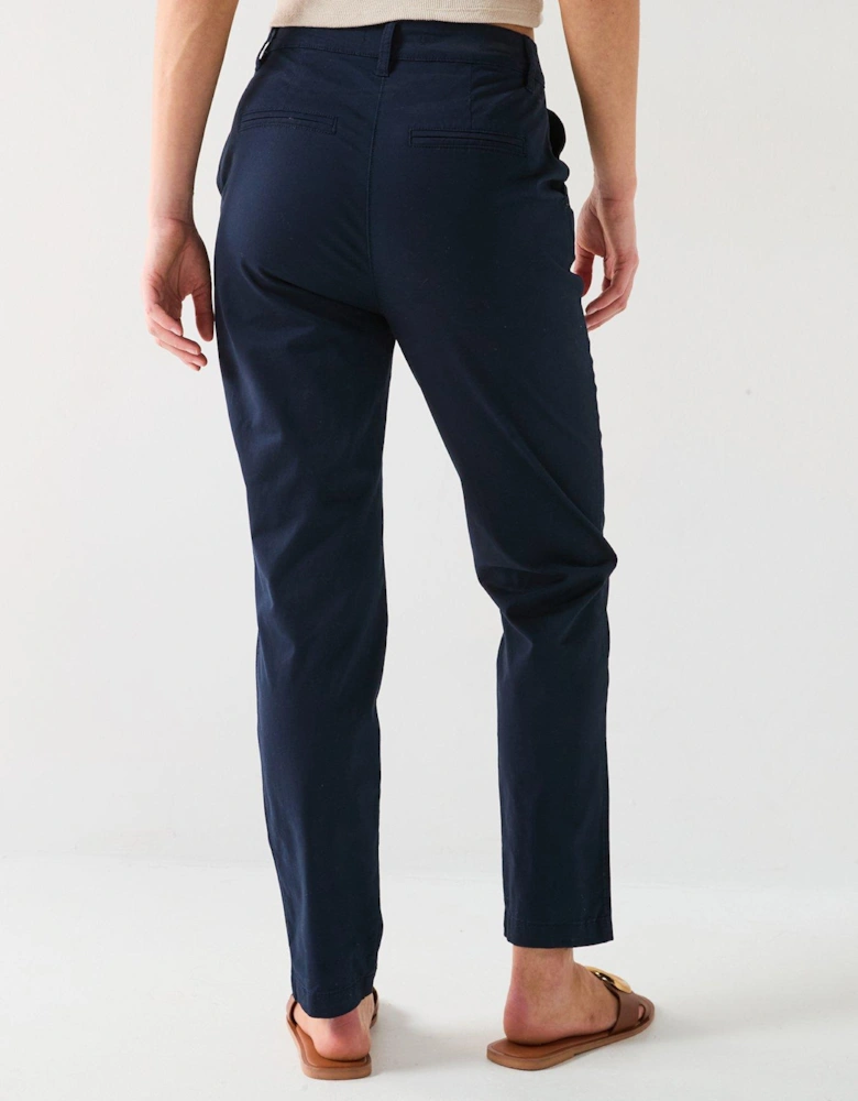 Girlfriend Chino Trousers - Navy
