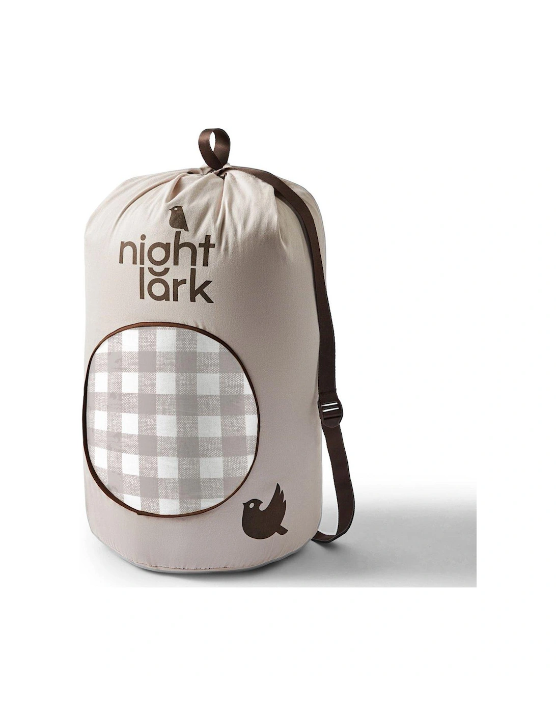 Gingham Taupe 10.5 Tog Coverless Duvet Set