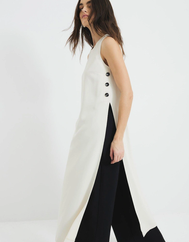 Tailored Maxi Top - Cream