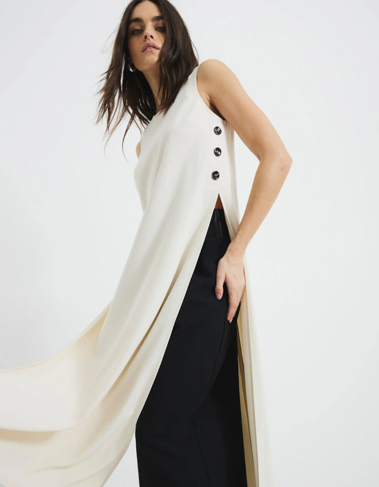 Tailored Maxi Top - Cream
