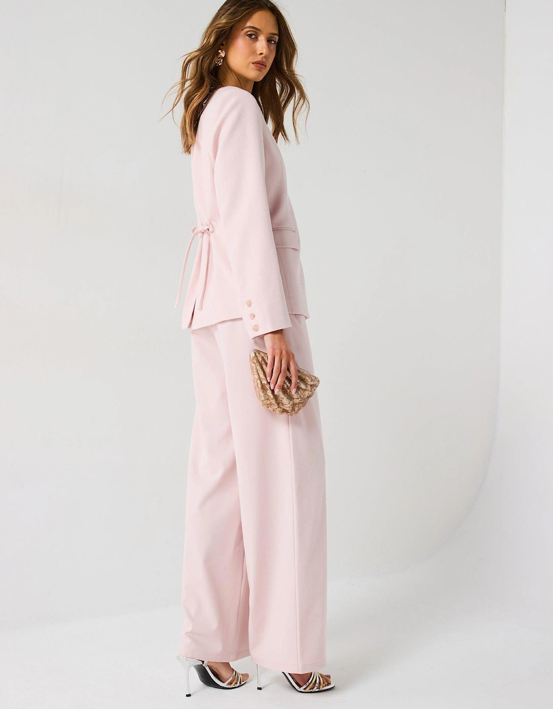 Collarless Tailored Jacket