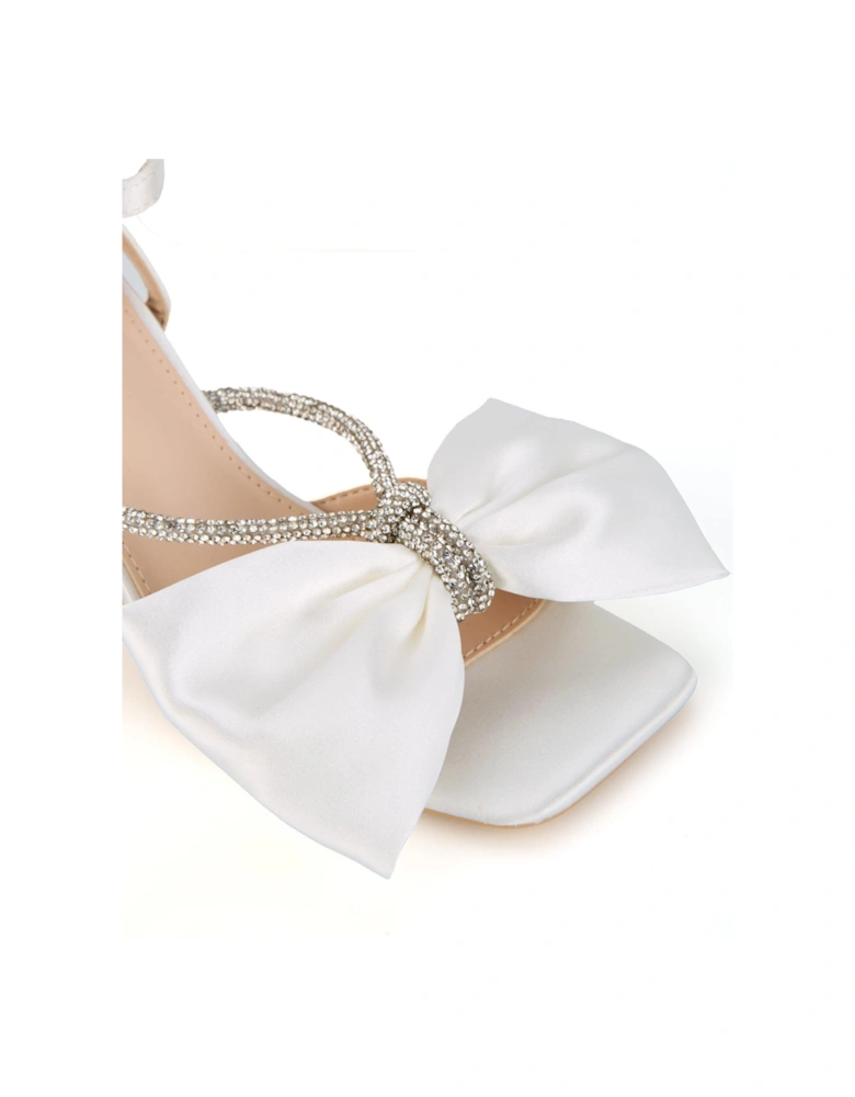 Be Mine Tisca Heeled Sandals - Ivory Satin