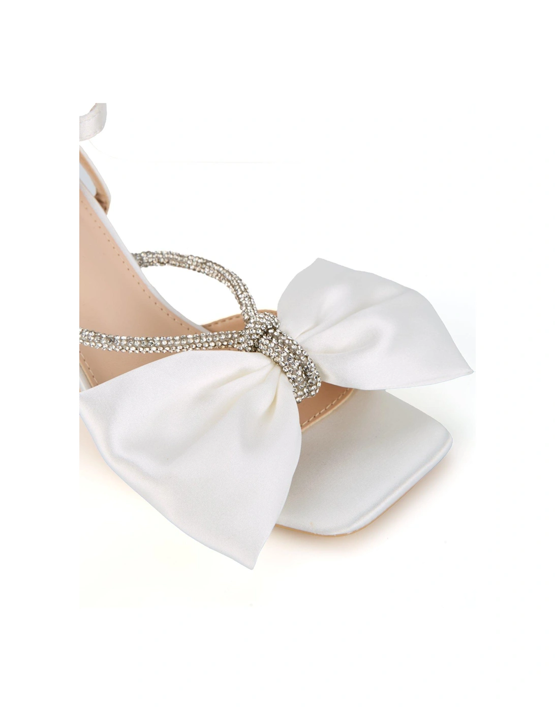 Be Mine Tisca Heeled Sandals - Ivory Satin