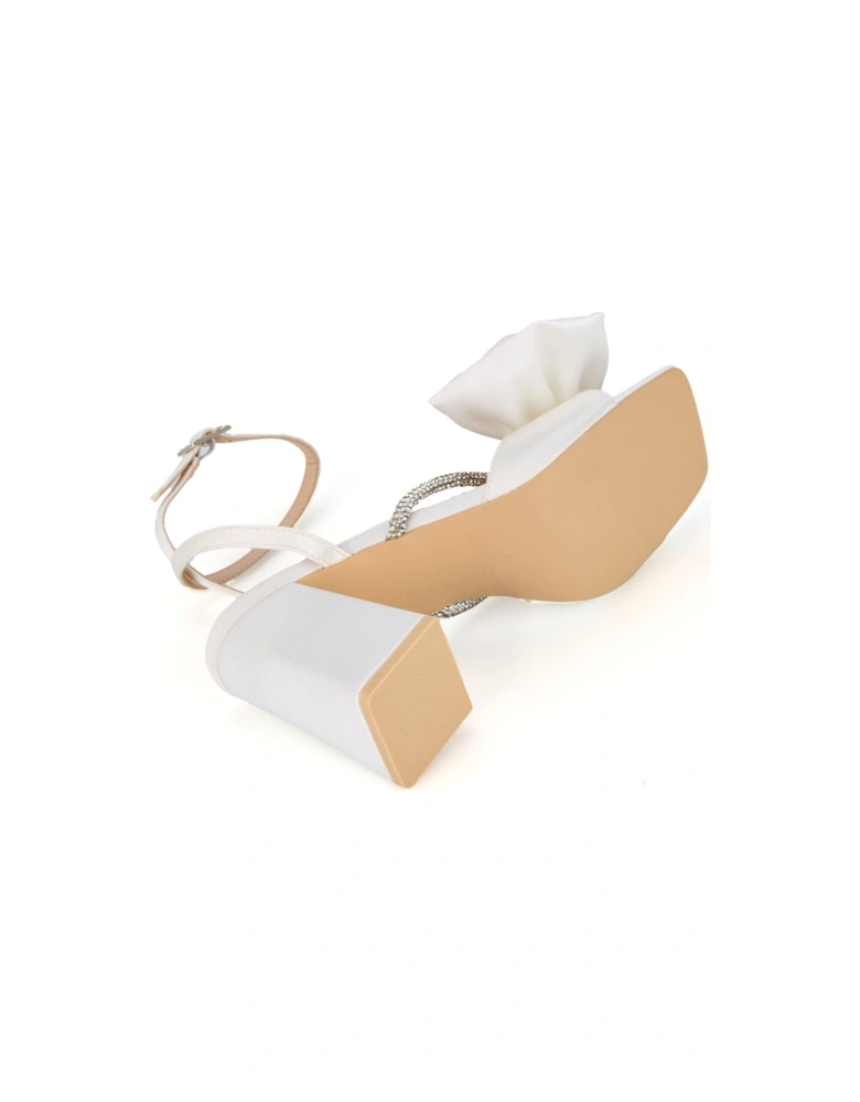 Be Mine Tisca Heeled Sandals - Ivory Satin