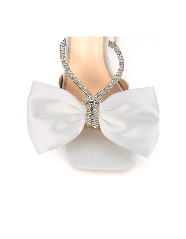 Be Mine Tisca Heeled Sandals - Ivory Satin