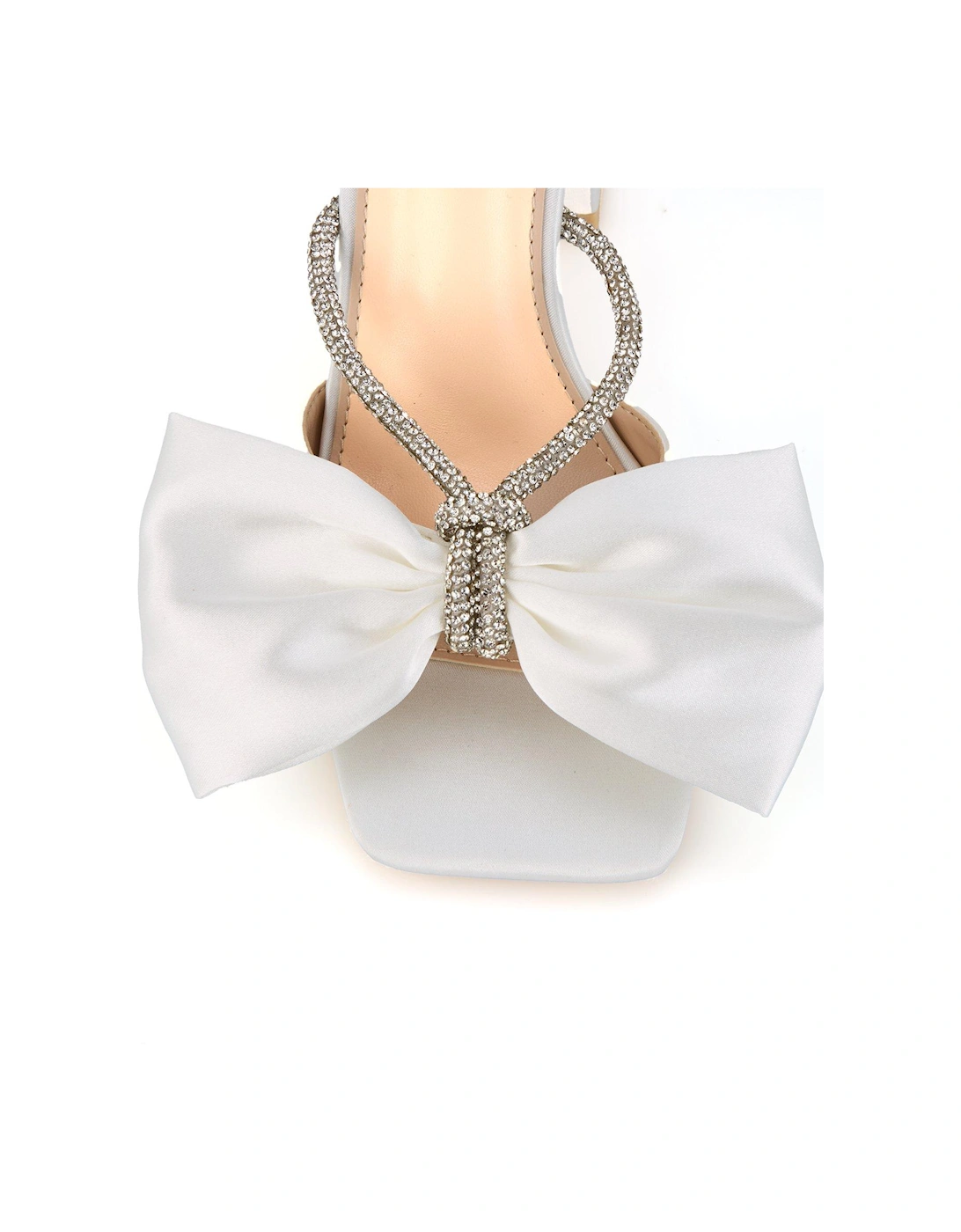 Be Mine Tisca Heeled Sandals - Ivory Satin