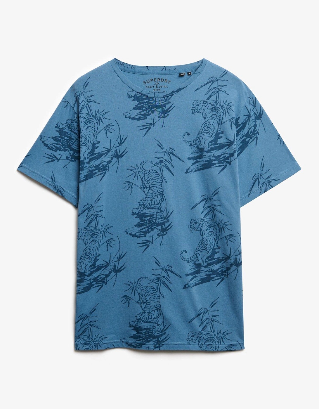 Classic Essential Printed T-Shirt - Blue