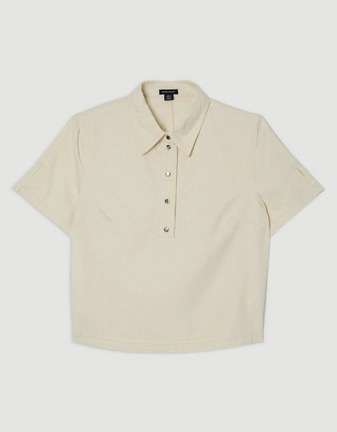 Denim Short Sleeve Button Shirt