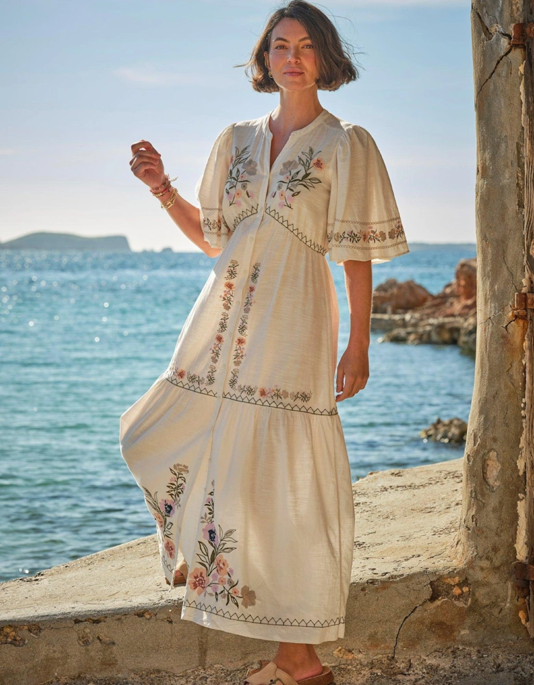 Paige Embroidered - White