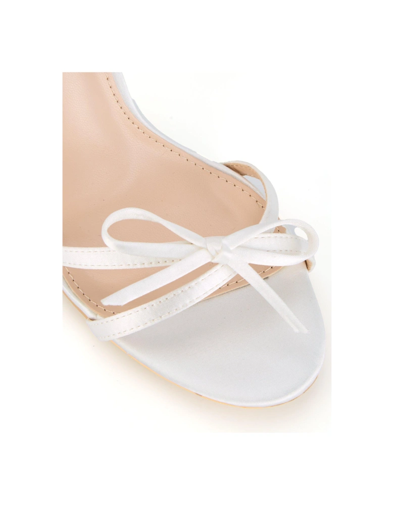 Be Mine Sharly Heeled Sandals - Ivory Satin