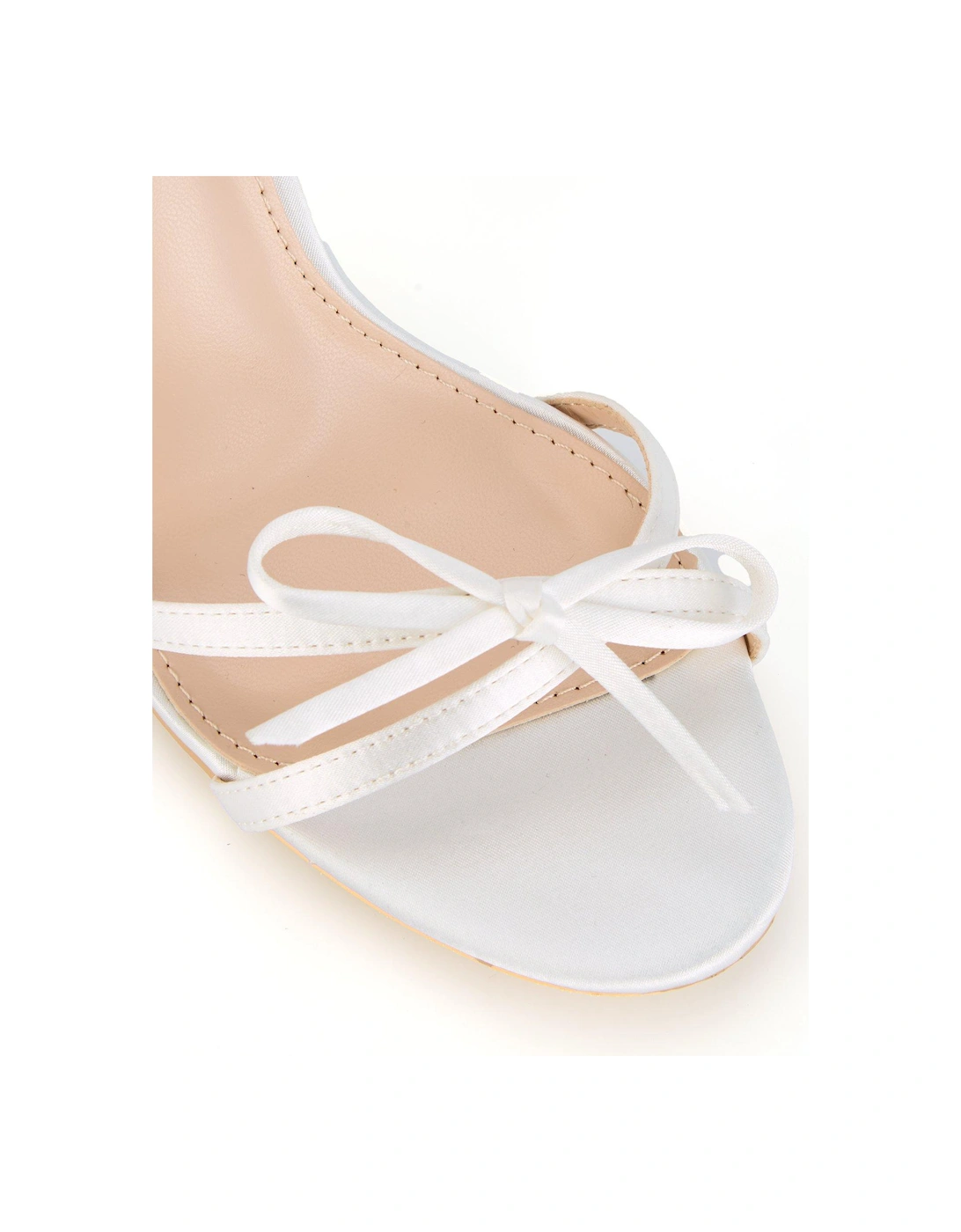 Be Mine Sharly Heeled Sandals - Ivory Satin