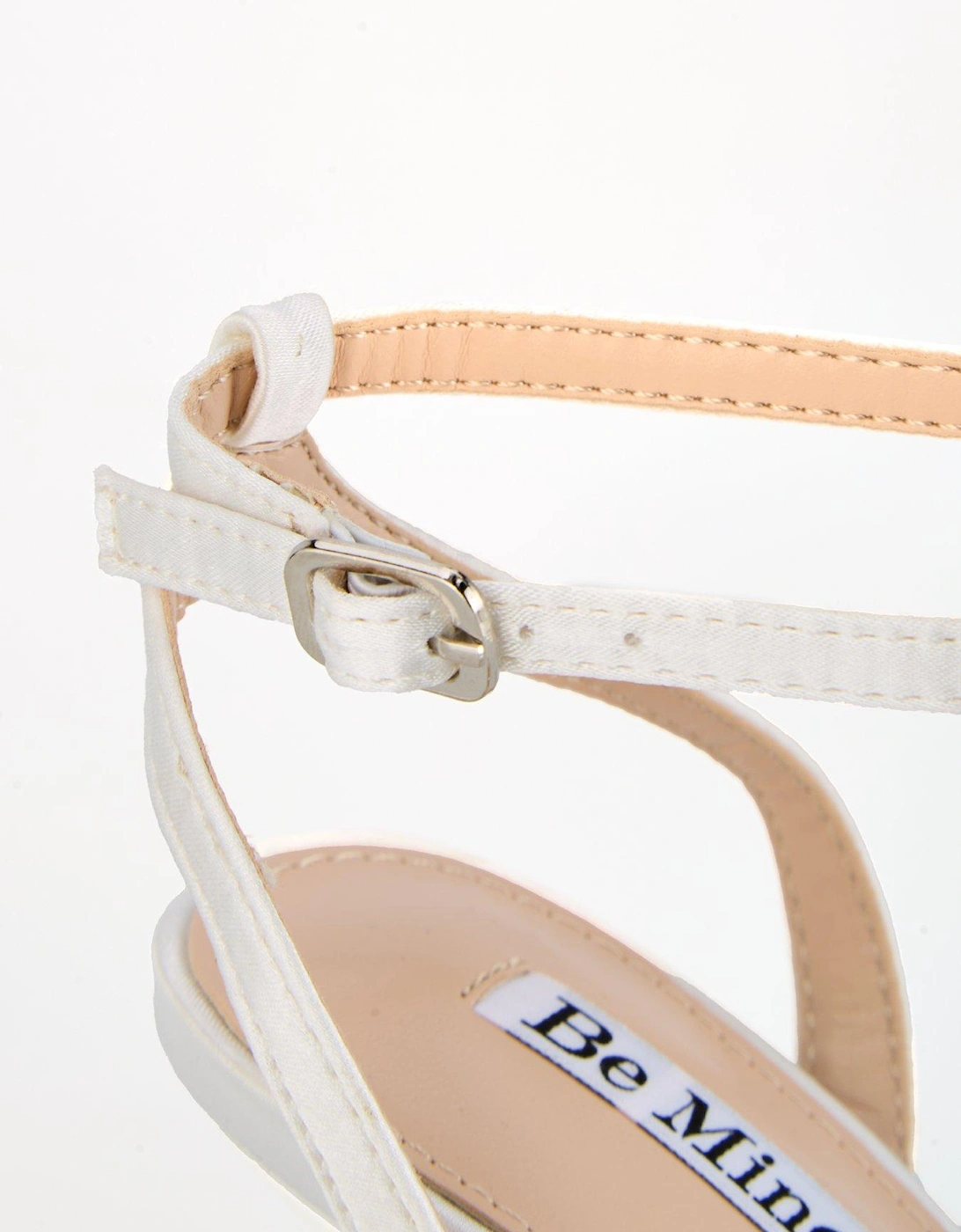 Be Mine Sharly Heeled Sandals - Ivory Satin