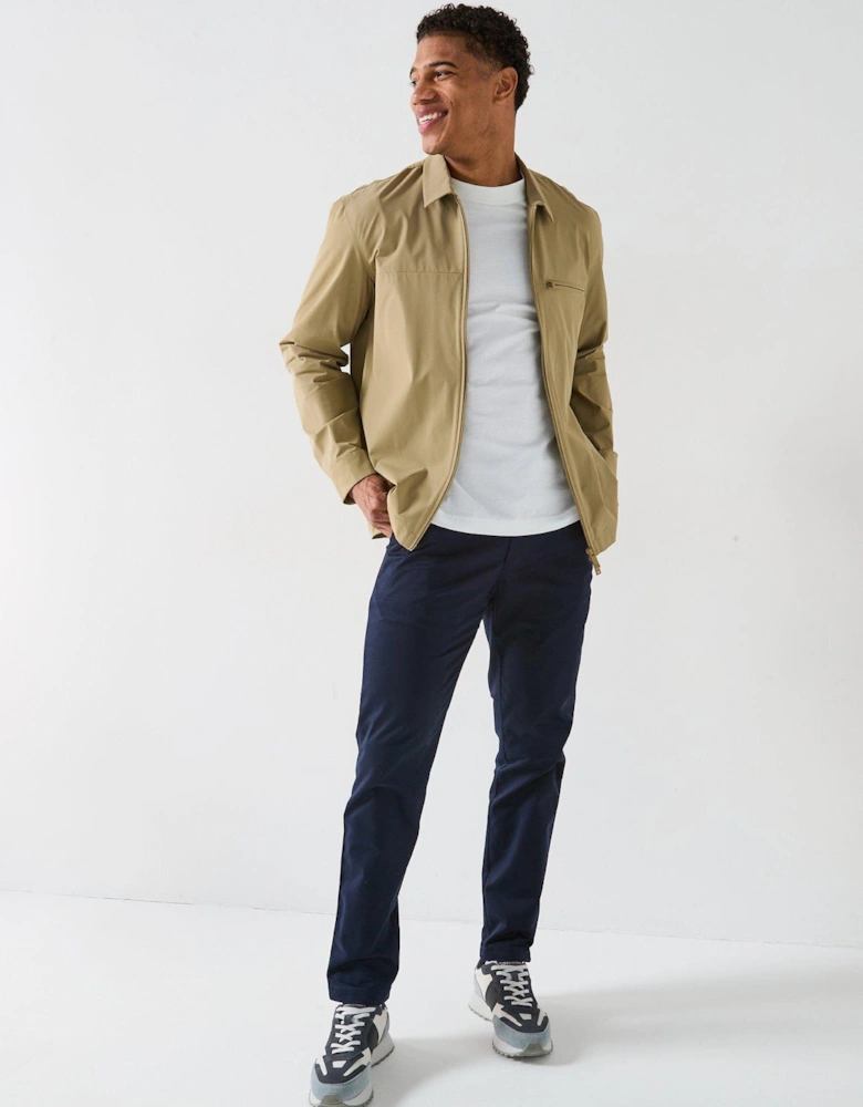 Nylon Stretch Technical Overshirt - Natural