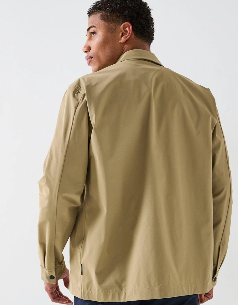 Nylon Stretch Technical Overshirt - Natural
