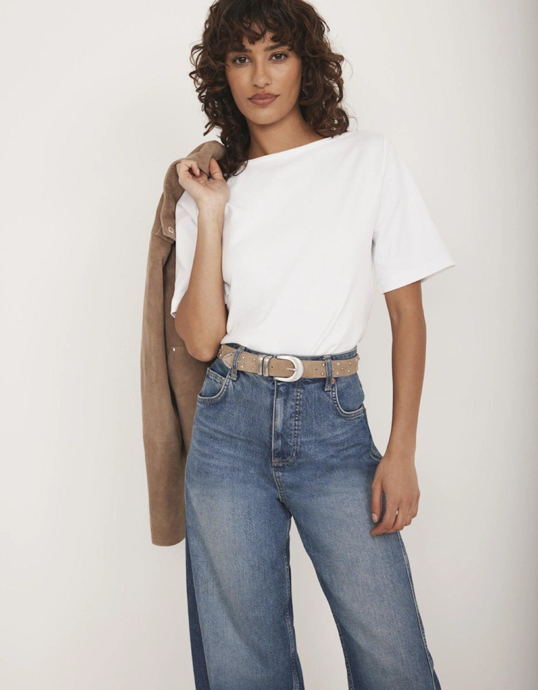 Ivory Ultimate Slash T-Shirt - White