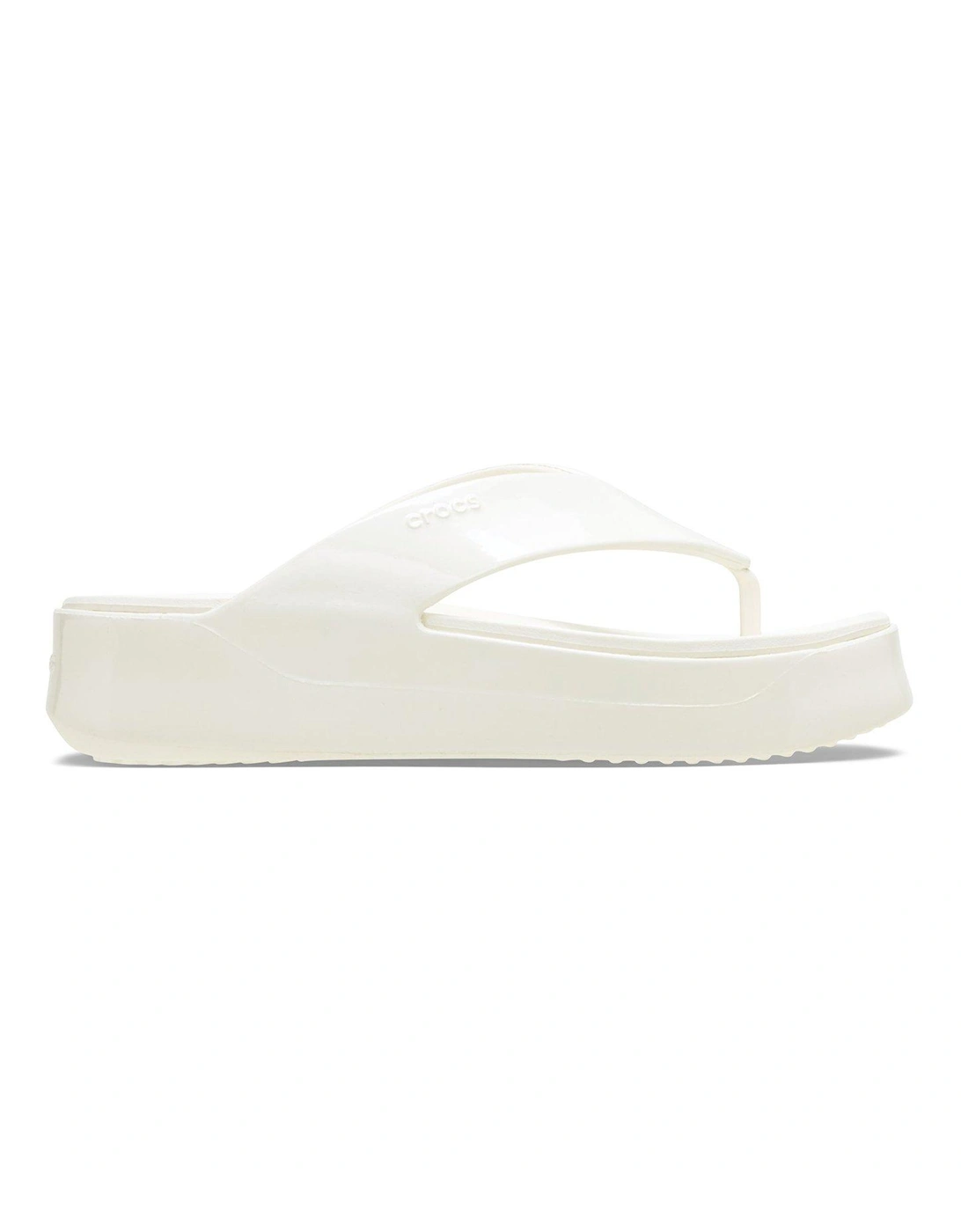 Getaway Platform Patent Flip Flops - Off White, 2 of 1