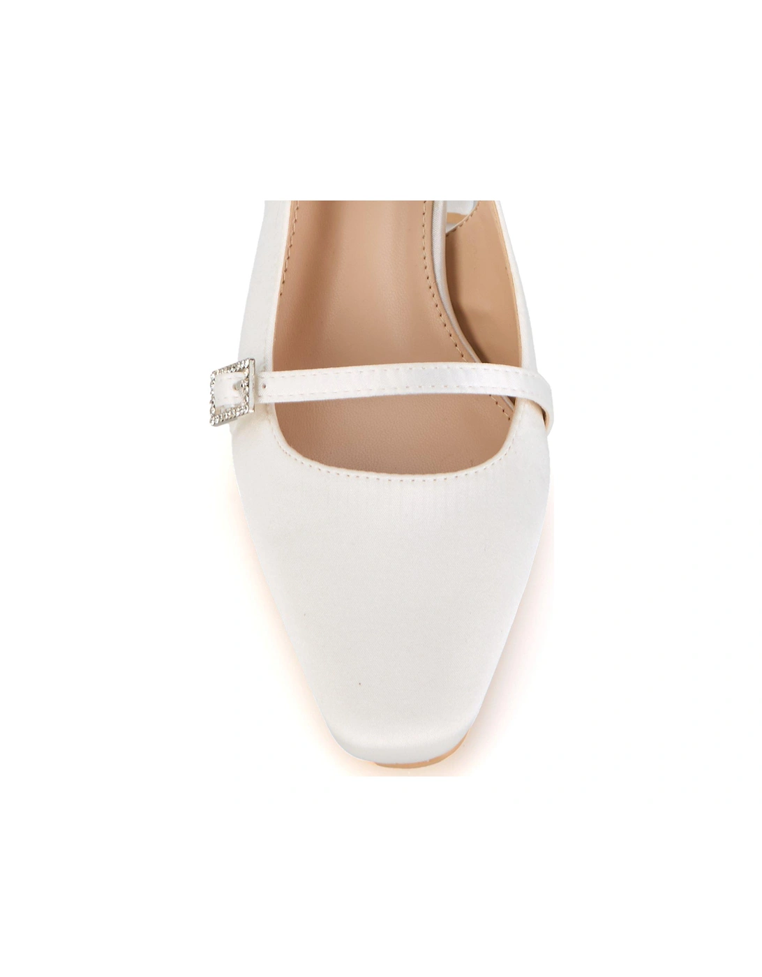 Be Mine Harriot Heeled Shoes - Ivory Satin