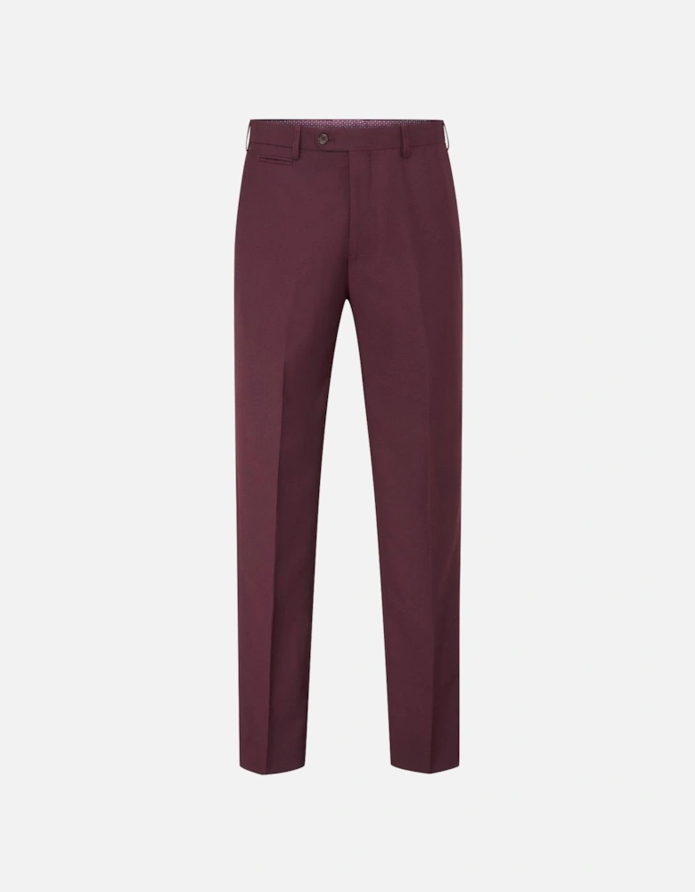 Madrid Tailored Fit Suit Trousers - Dark Red