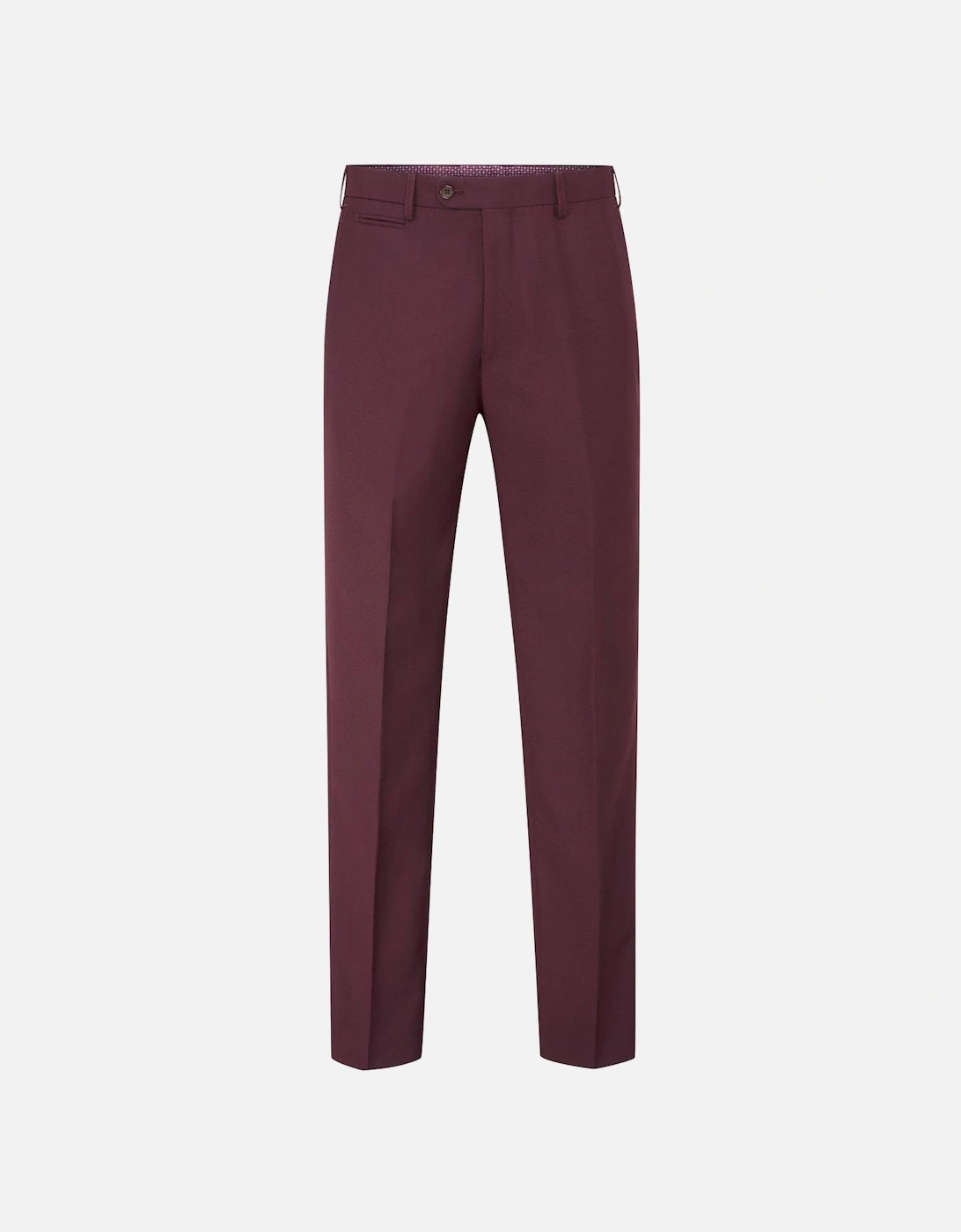 Madrid Tailored Fit Suit Trousers - Dark Red