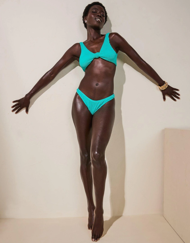 Scrunch Fixed Brazilian Bottom in Turquoise
