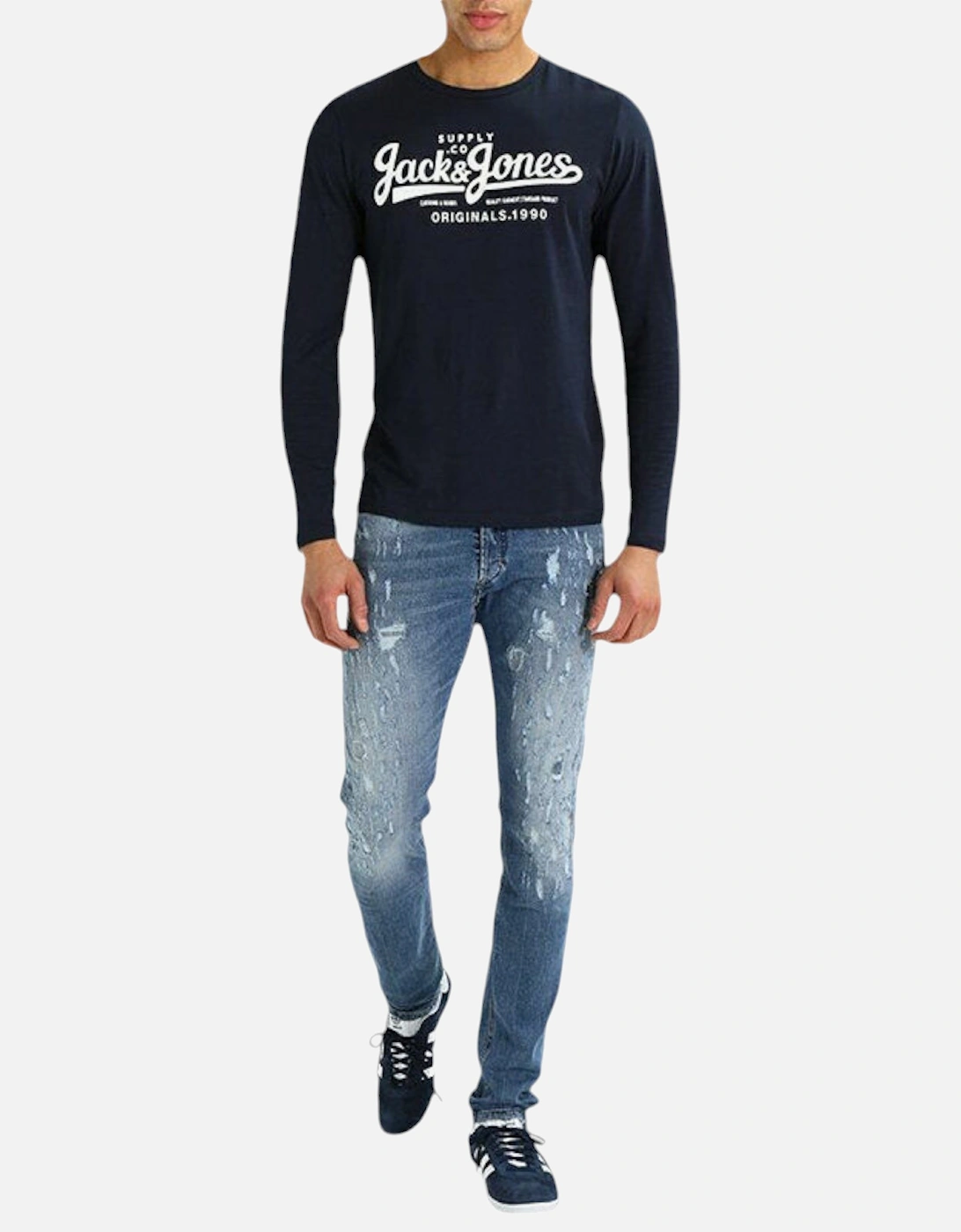 Diesel Men's Blue Tepphar 084Qs Denim Jeans Distressed Stretch Slim Carrot Fit - Size 30/32