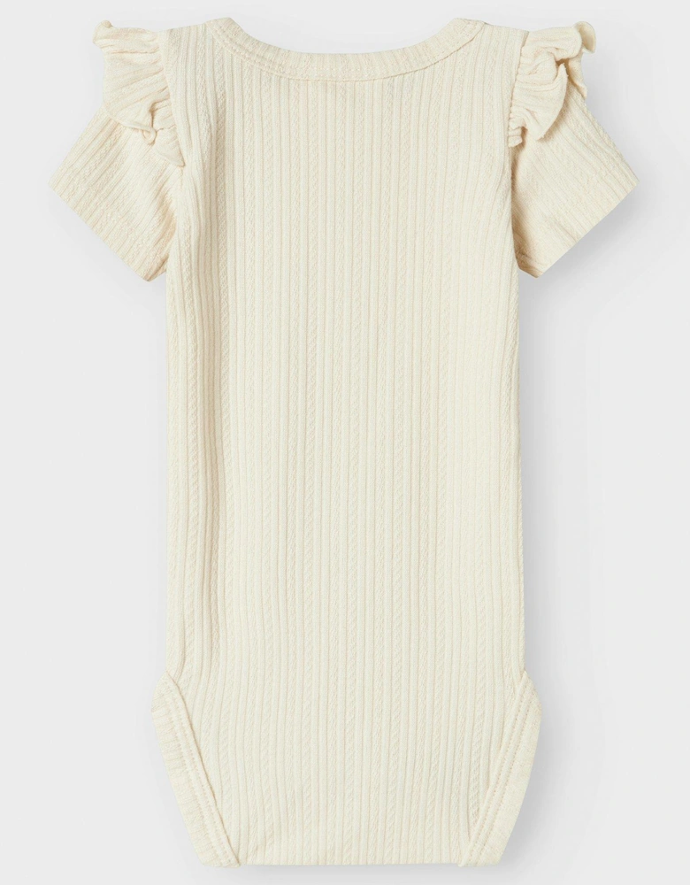Baby Girls Short Sleeve Bodysuit - Turtledove