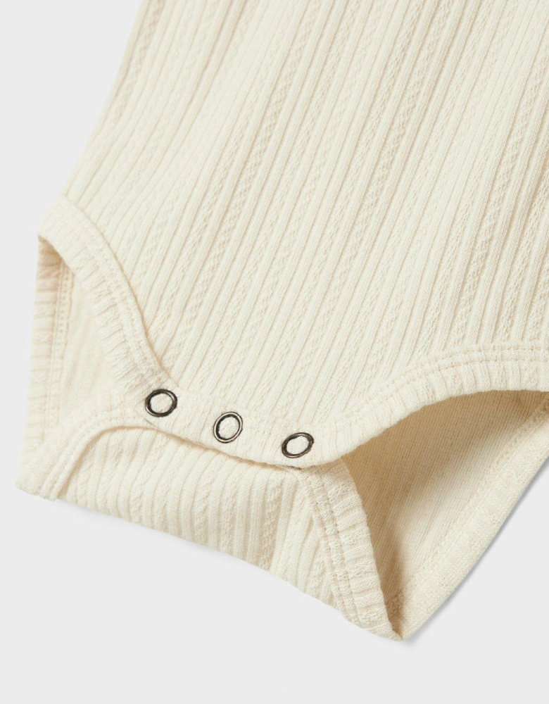 Baby Girls Short Sleeve Bodysuit - Turtledove