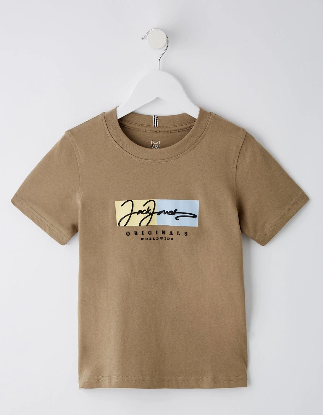 Younger Boys Frederiksberg Boxscript Short Sleeve T-Shirt - Silver Sage, 2 of 1