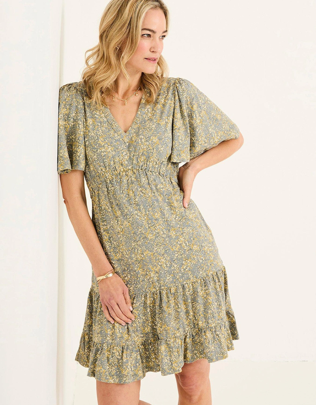 Grace Air Ditsy Dress - Yellow, 2 of 1