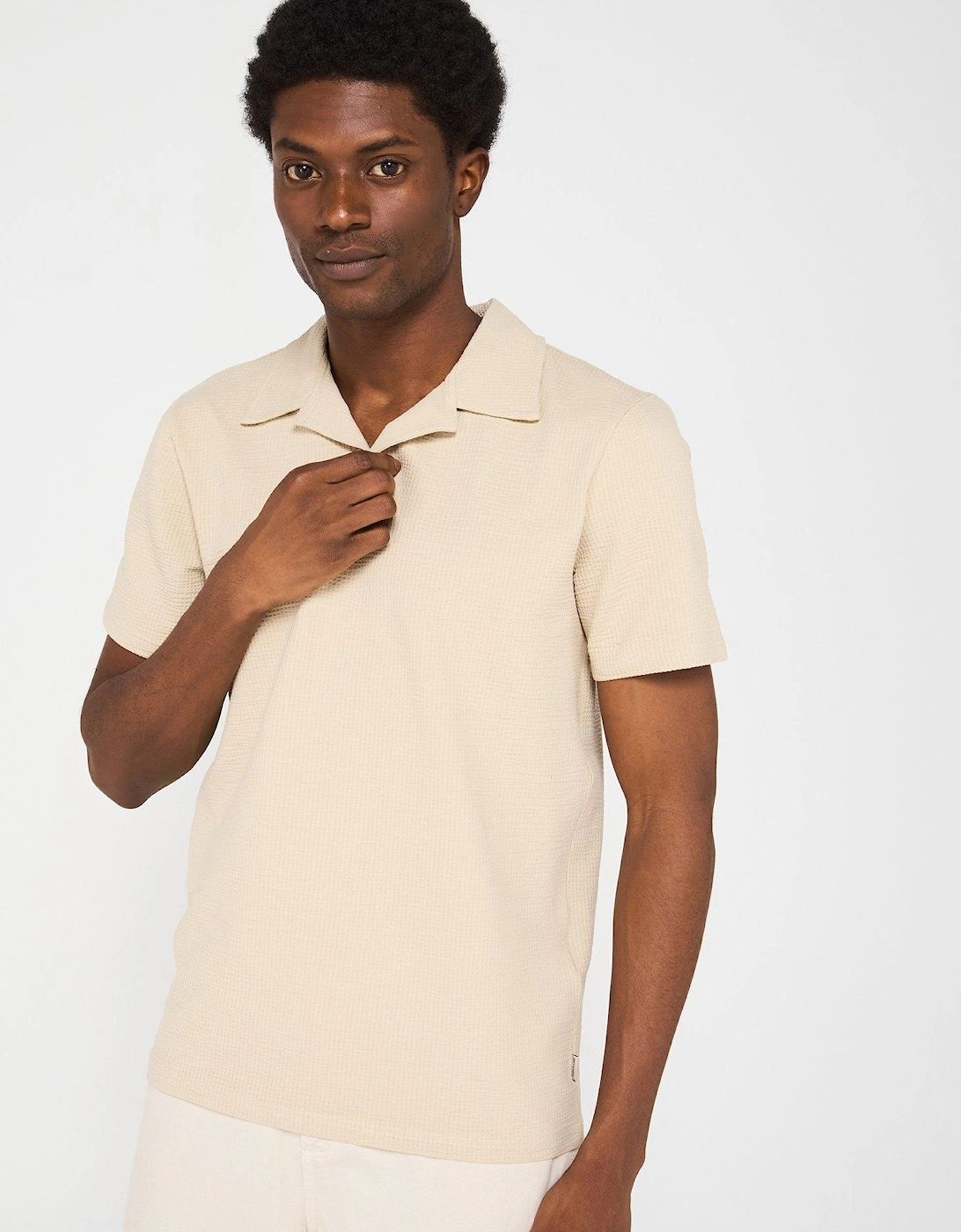 Kian Reg Resort Polo Shirt - Silver Lining, 2 of 1