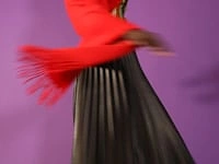 Red Cashmere Wrap with Faux Fur Trim and Tassels