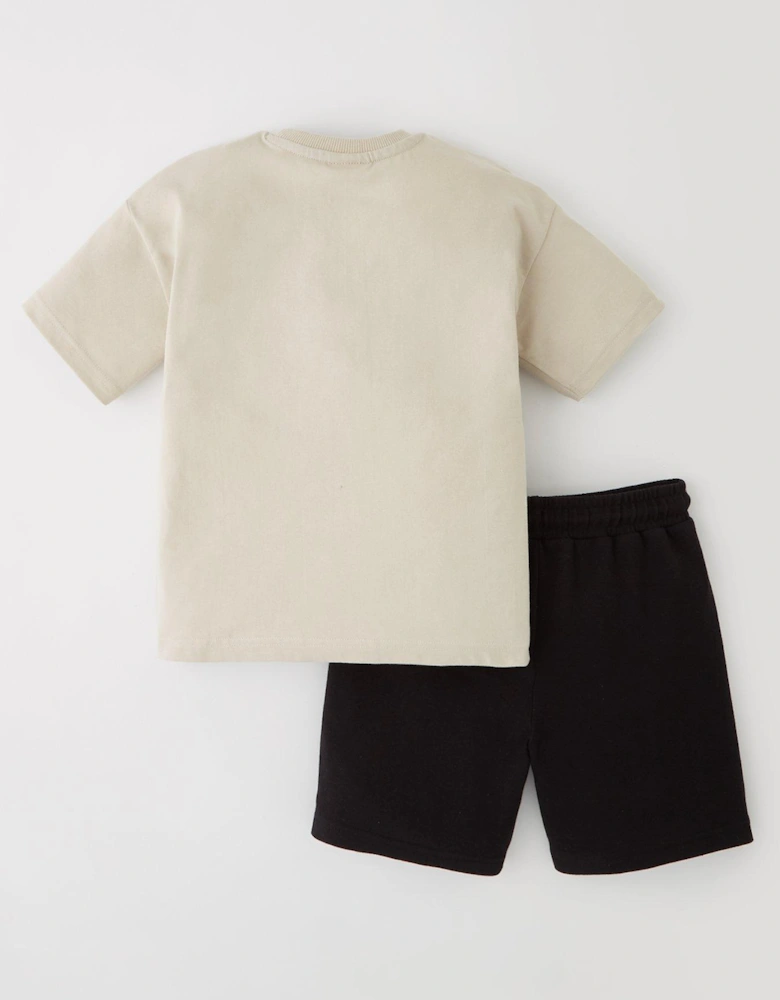 Top And Sweat Shorts Set