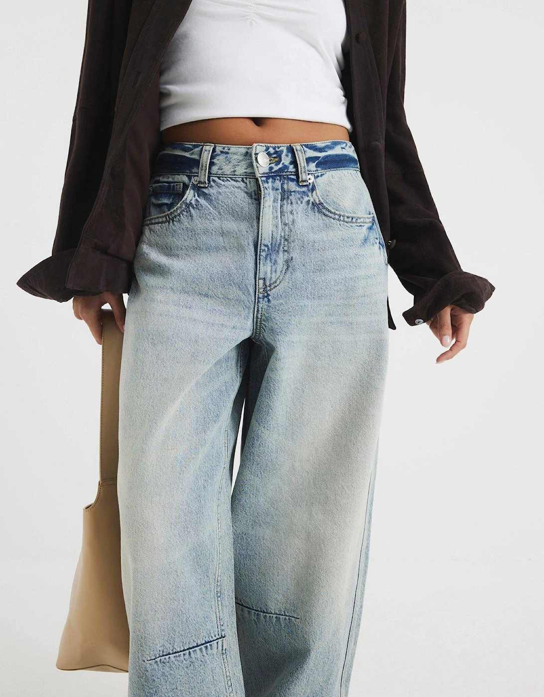 Petite Balloon Jean - Light Denim