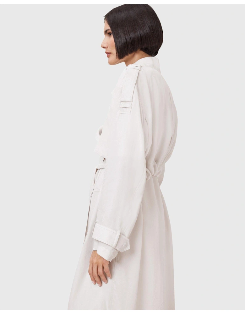 Linnie Trench Coat - White