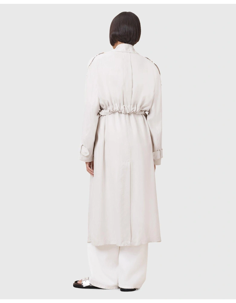 Linnie Trench Coat - White