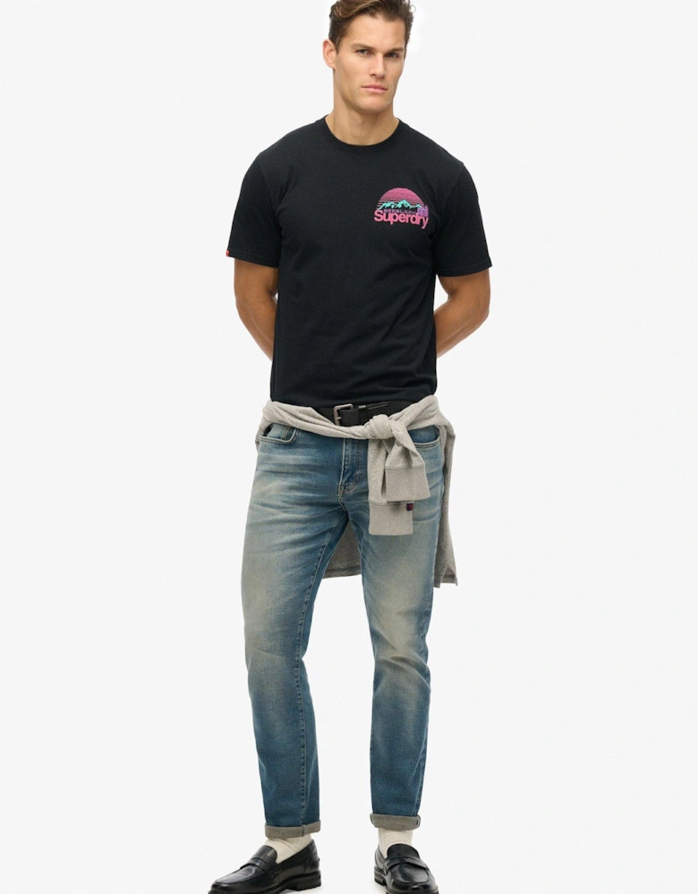 CL Great Outdoors Chest T-Shirt - Black