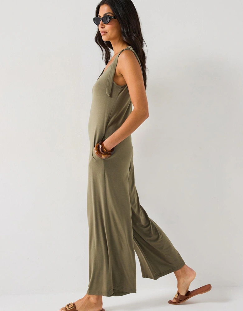 Tie Shoulder Jumpsuit